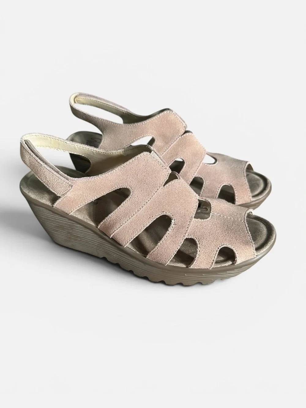 Skechers‎ Parallel Stylin Wedge Sandals Memory Foam Womens Size 8